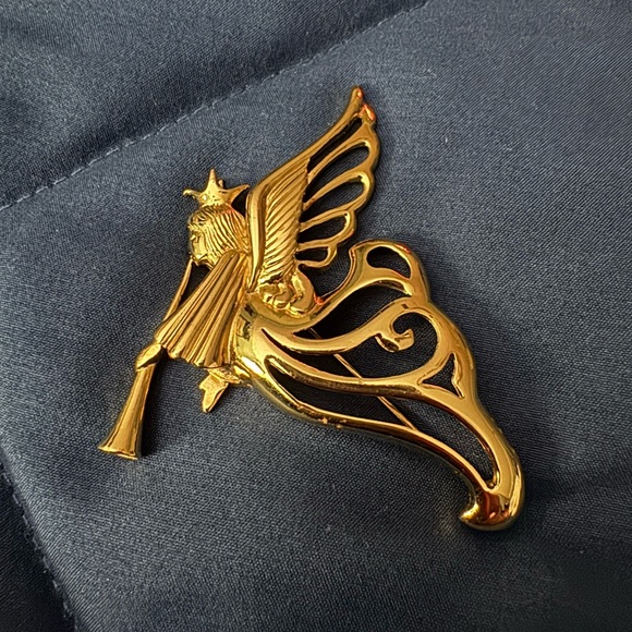 EUC GIVENCHY gilded gold vermeil hardware 
